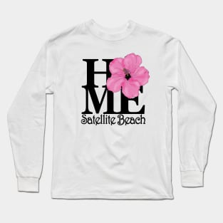 HOME Satellite Beach Pink Hibiscus Long Sleeve T-Shirt